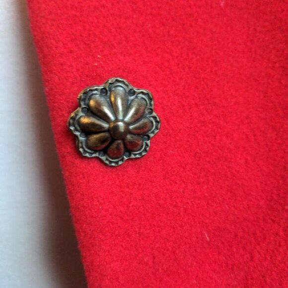 Vintage 90s Mailk Wool Jacket Cow Print Blazer Art to Wear Cottagecore Small - Picture 9 of 14